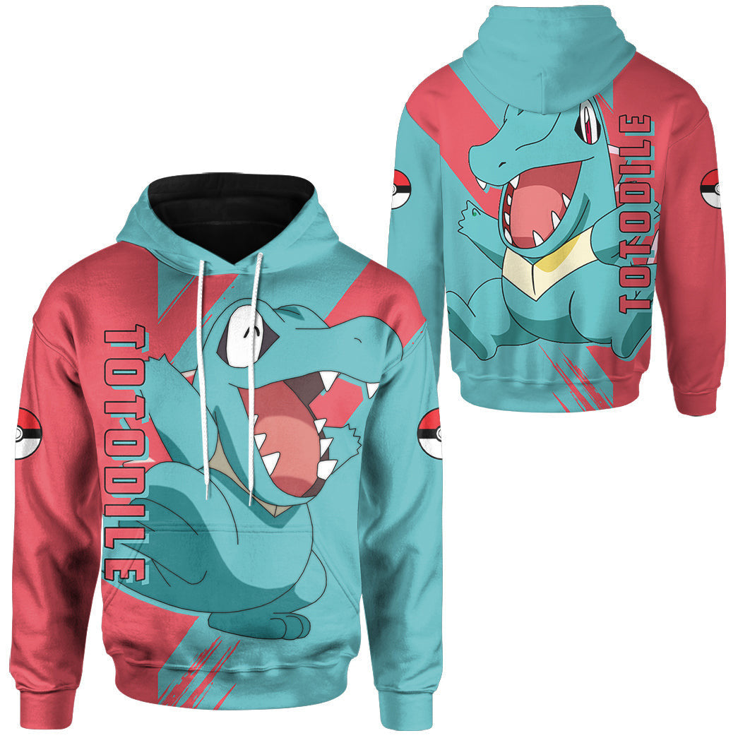 Anime Pokemon Totodile Custom Hoodie