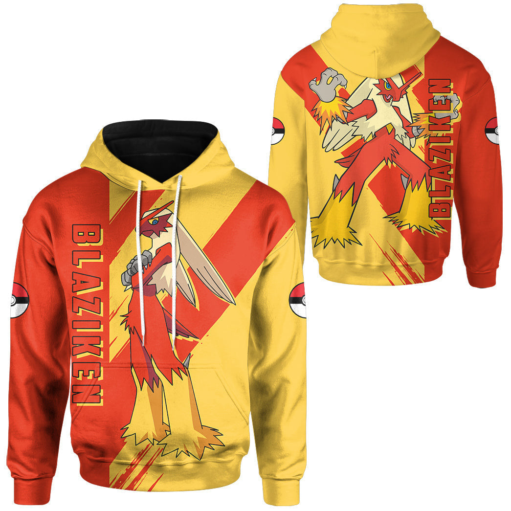 Anime Pokemon Blaziken Custom Hoodie