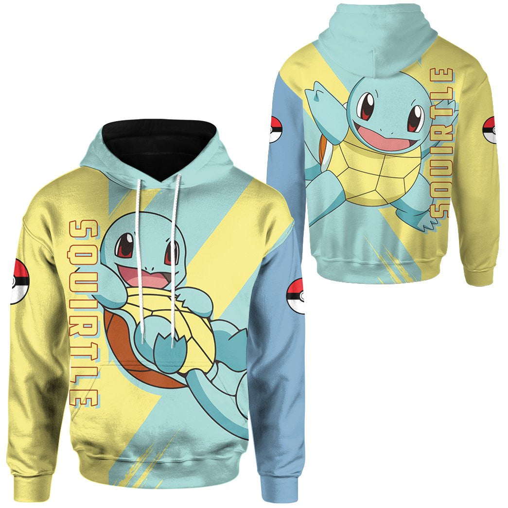 Anime Pokemon Squirtle Custom Hoodie Apparel