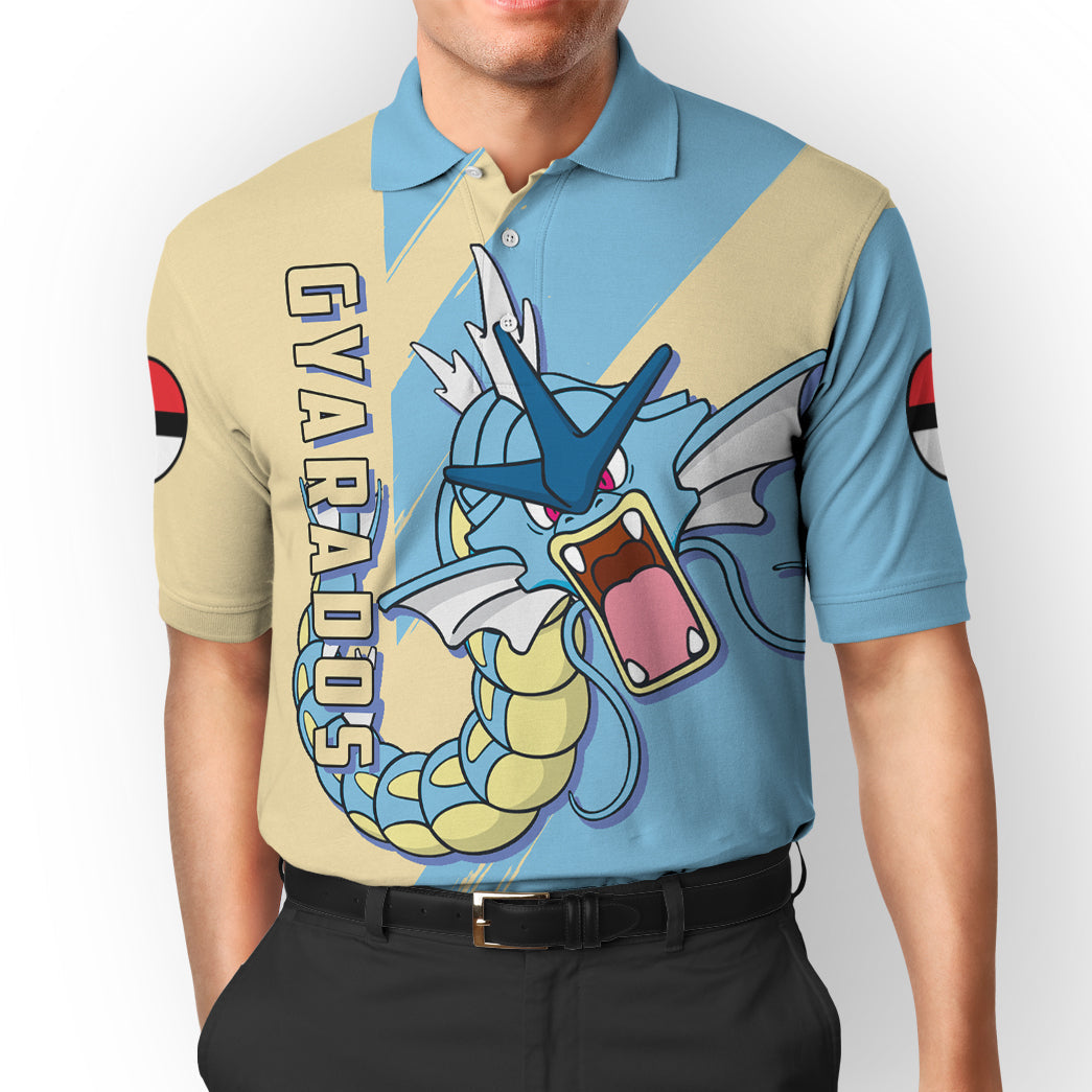 Anime Pokemon Gyarados Custom Polo Shirt