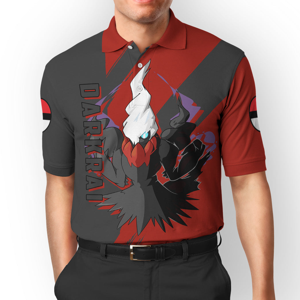 Anime Pokemon Darkrai Custom Polo Shirt