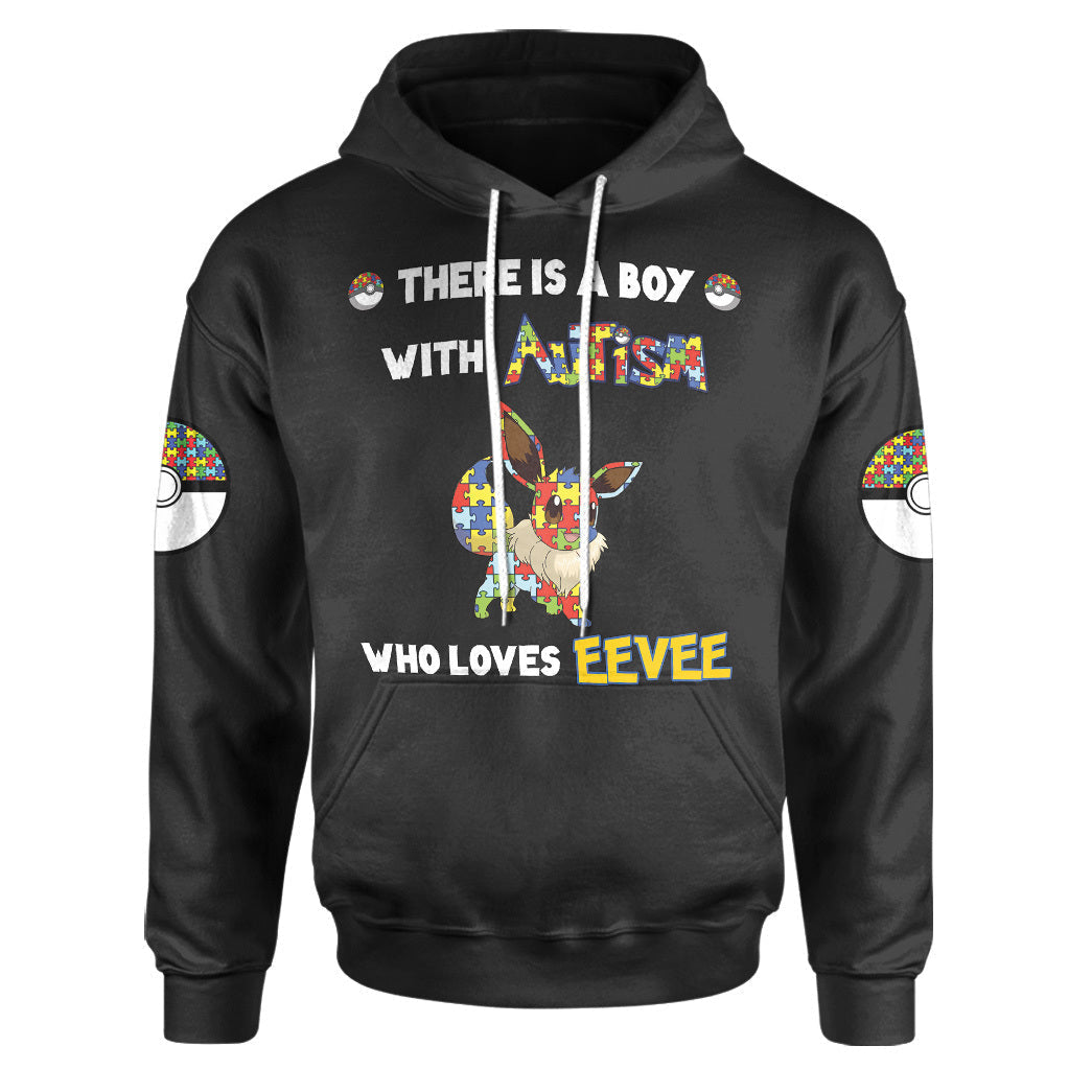 Anime Pokemon Eevee Autism Hoodie Apparel