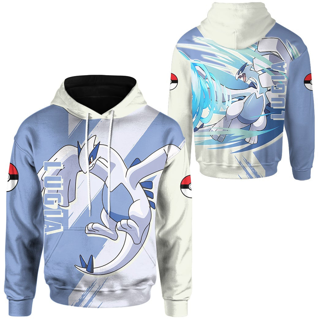 Anime Pokemon Lugia Custom Hoodie Apparel