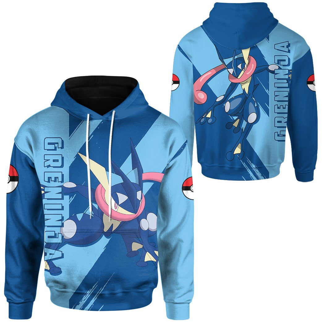 Anime Pokemon Greninja Custom Hoodie Apparel