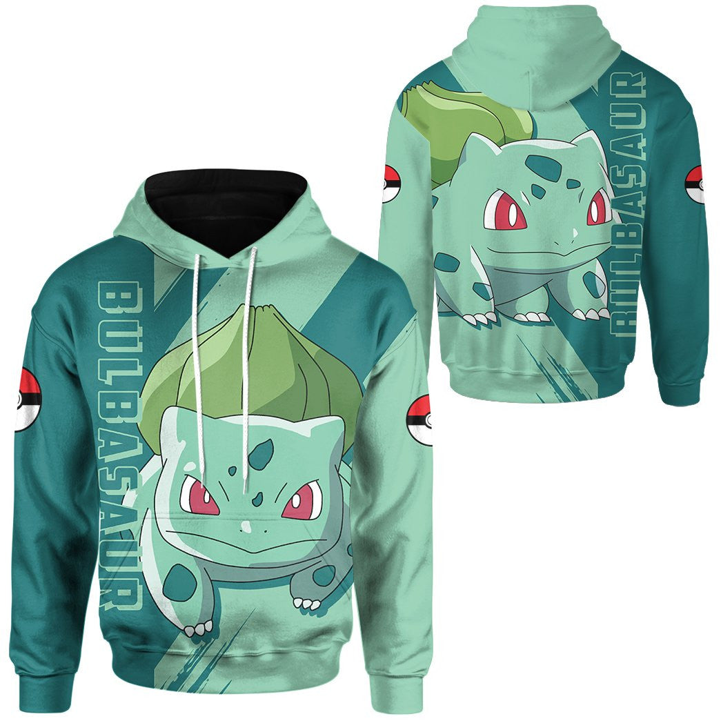 Anime Pokemon Bulbasaur Custom Hoodie Apparel