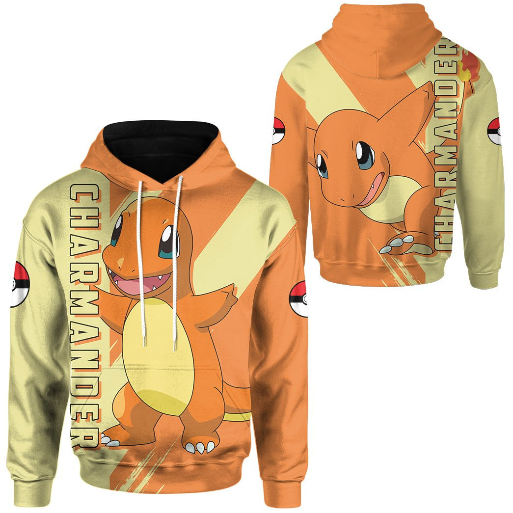 Anime Pokemon Charmander Custom Hoodie Apparel