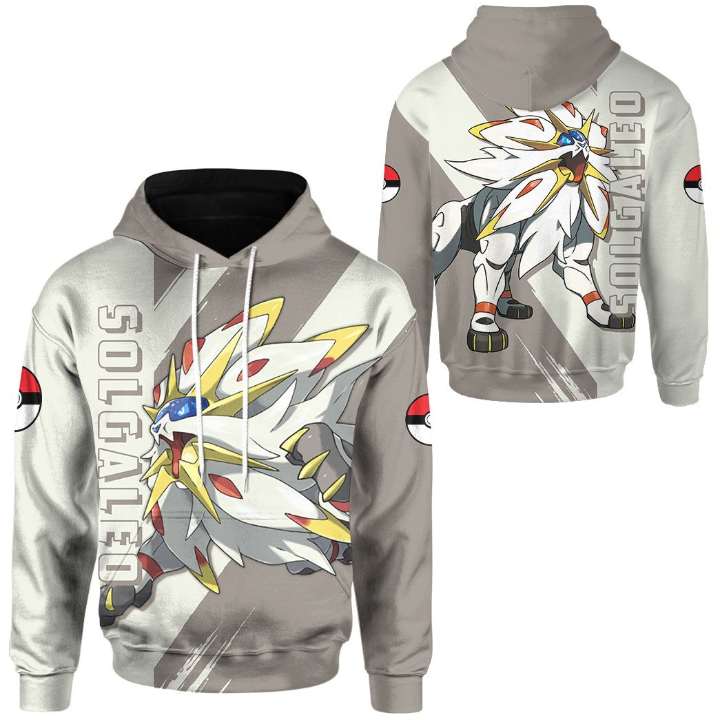 Anime Pokemon Solgaleo Legendary Custom Hoodie Apparel