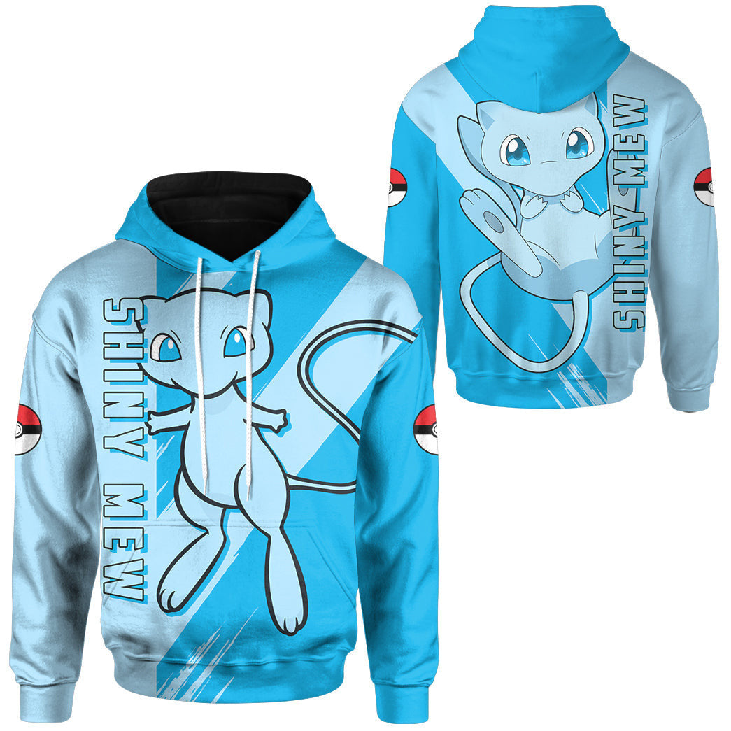 Anime Pokemon Shiny Mew Custom Hoodie