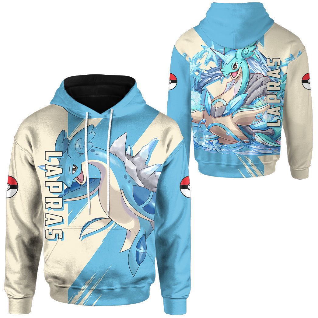 Anime Pokemon Lapras Custom Hoodie