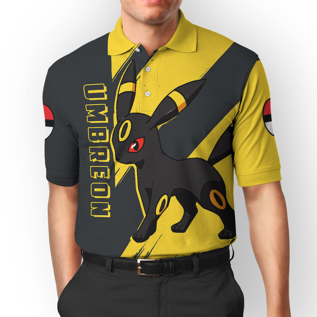 Anime Pokemon Umbreon Custom Polo Shirt