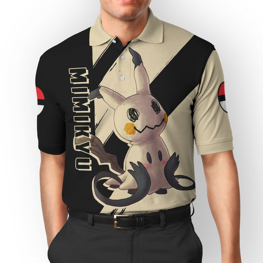 Anime Pokemon Mimikyu Custom Polo Shirt