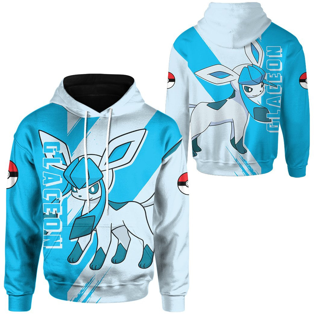 Anime Pokemon Glaceon Custom Hoodie Apparel