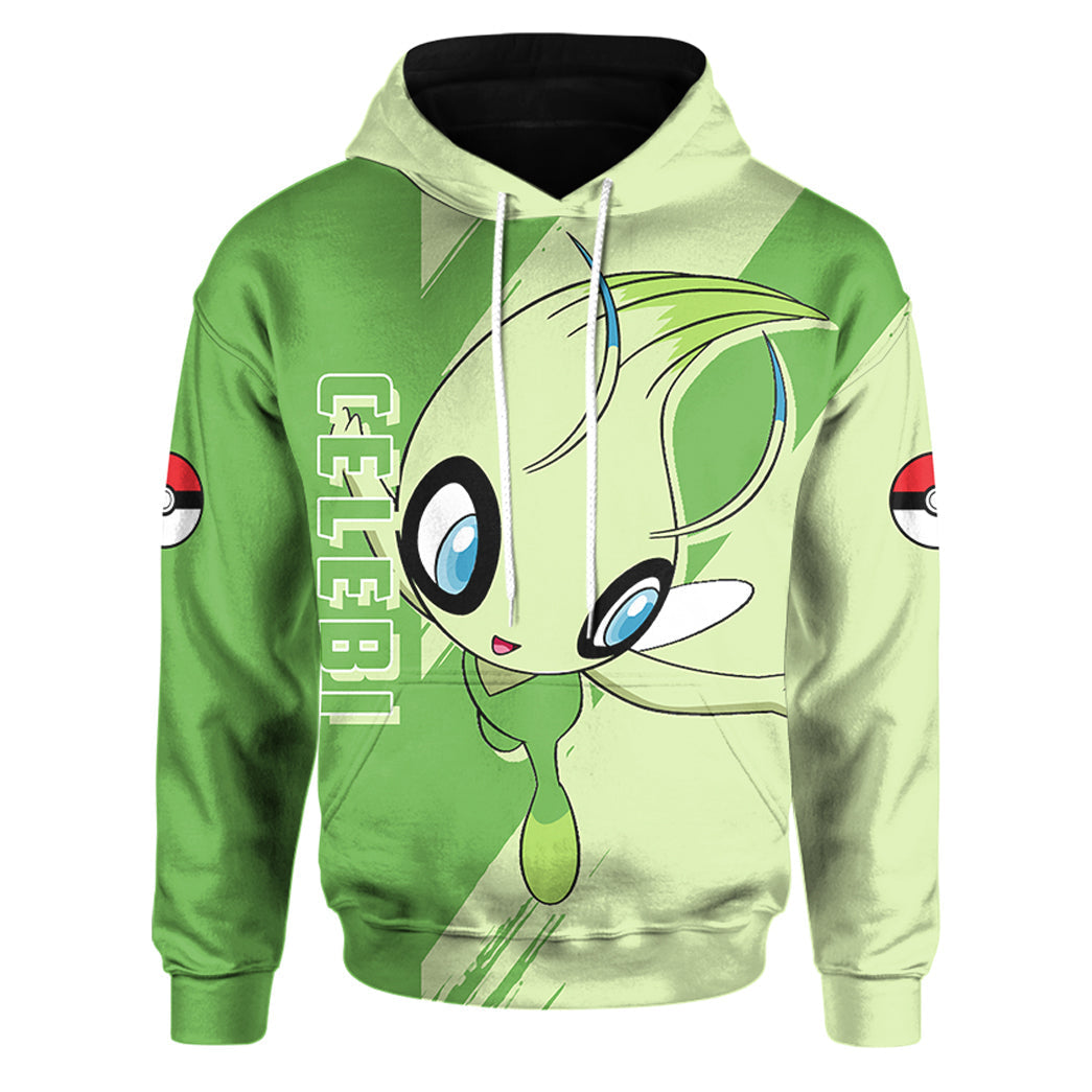 Anime Pokemon Celebi Custom Hoodie Apparel