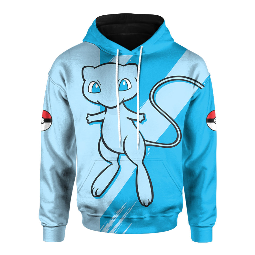 Anime Pokemon Shiny Mew Custom Hoodie Apparel