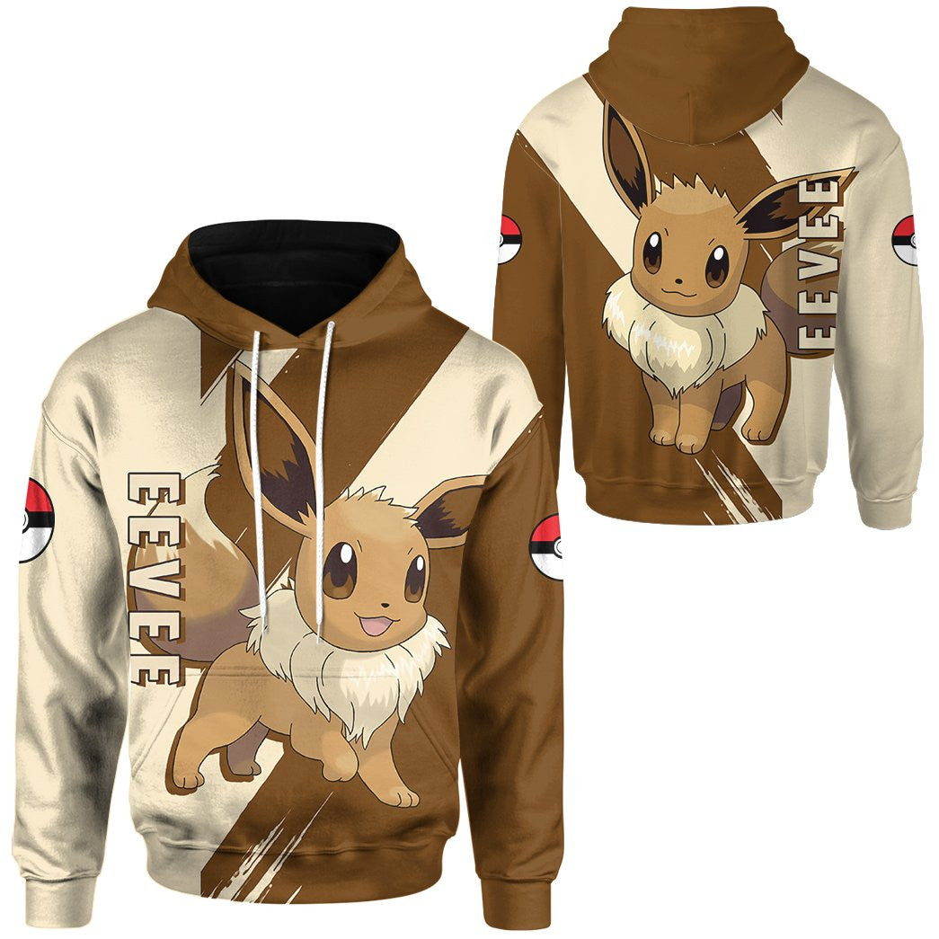 Anime Pokemon Eevee Custom Hoodie Apparel