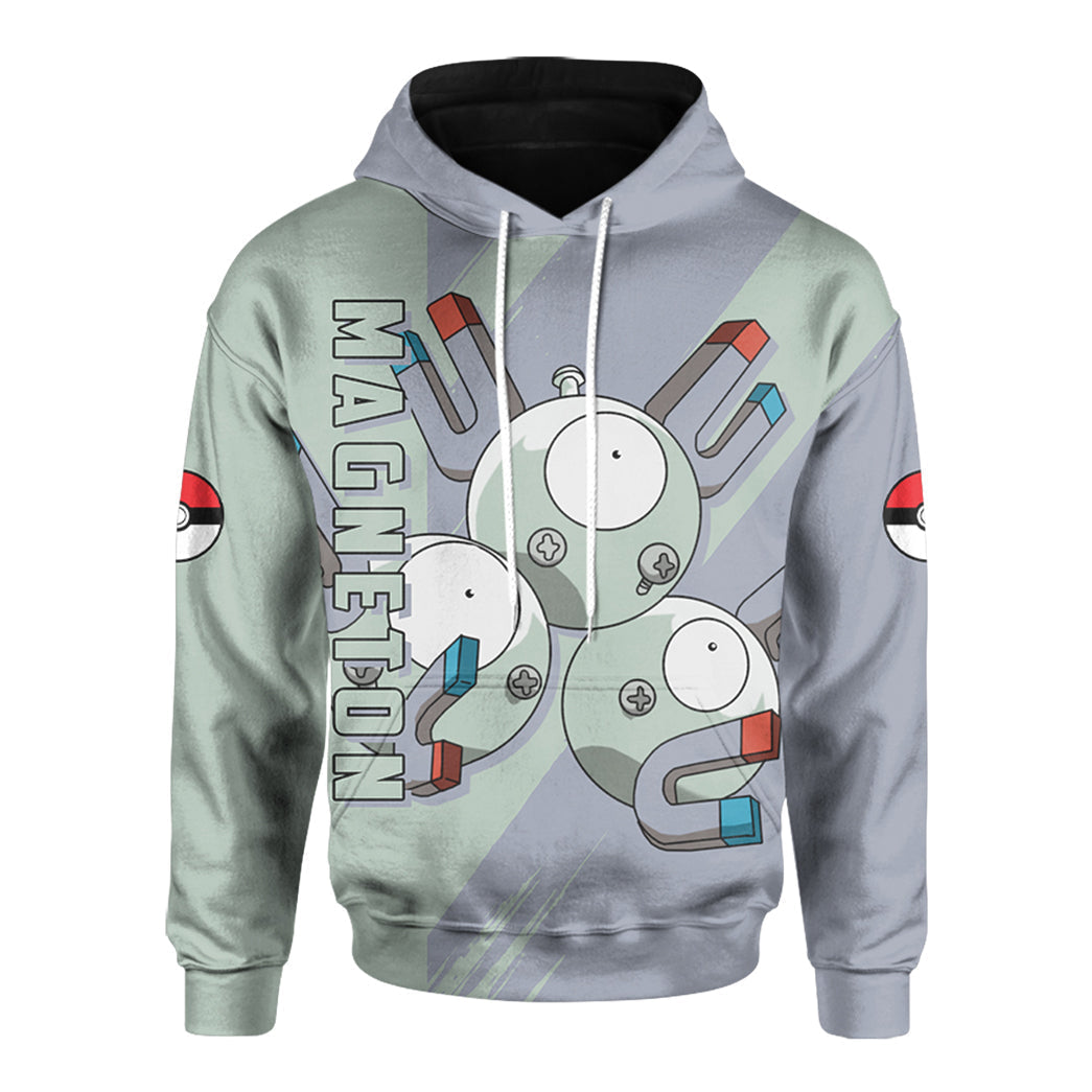 Anime Pokemon Magneton Custom Hoodie Apparel