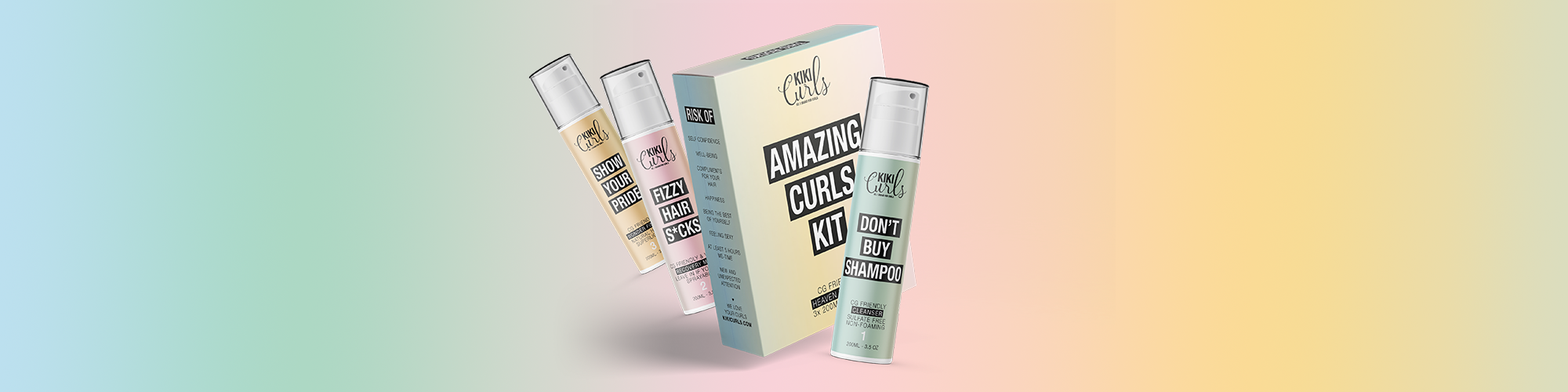 Kiki Curls produkter banner