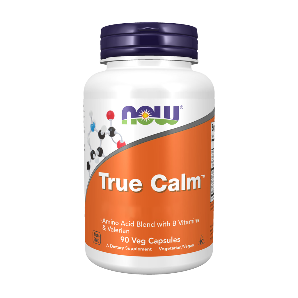 now foods true calm 90 capsules front