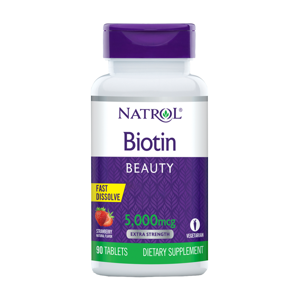 Natrol Biotin 5000mcg FastDissolveTablets 90ct Front1