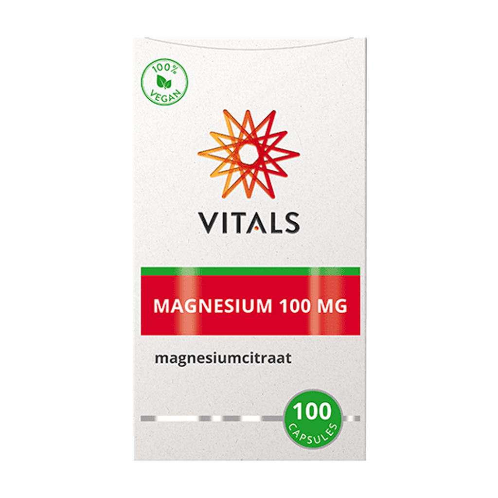 Vitals Magnesiumcitrat 100 mg förpackning