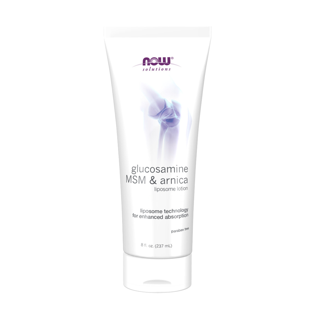 NOW Foods Glucosamine, MSM & Arnica Liposome Lotion Frontside