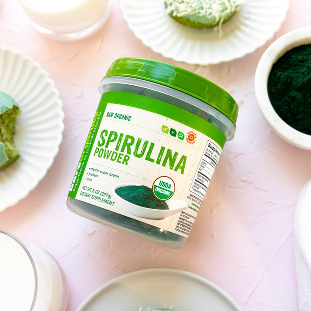 bareorganics spirulinapulver 227gr atmosfärfoto