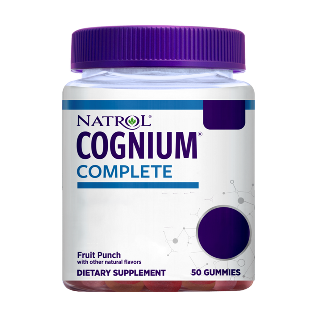 natrol cognium complete fruit punch 50 gummibitar 1
