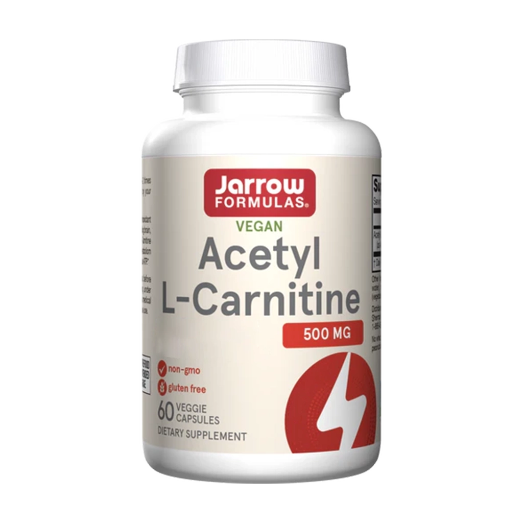 jarrow formulas acetyl-l-karnitin 500 mg 60 vegetabiliska kapslar 1