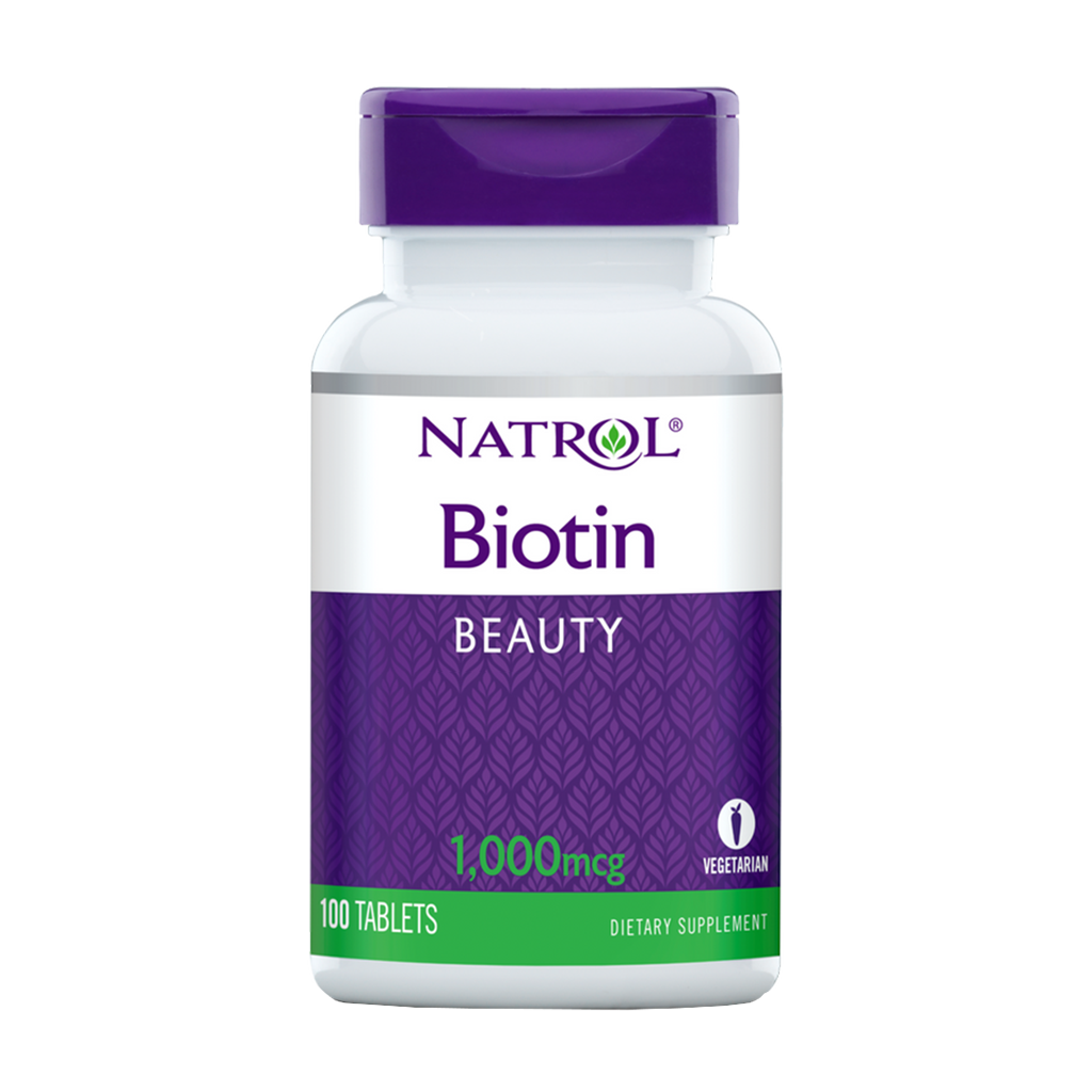 Natrol Biotin 1000mcg Tabletter 100ct Front1