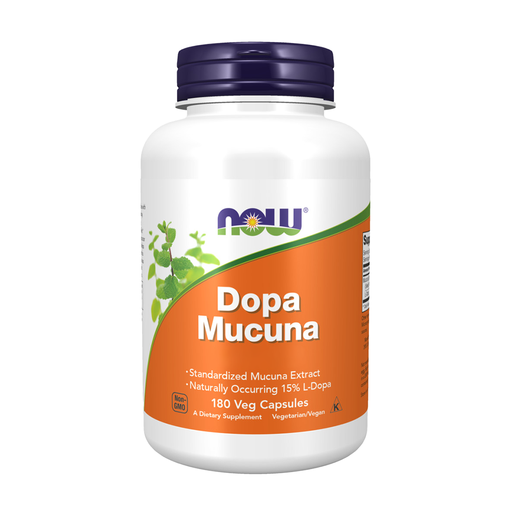 NOW Foods Dopa Mucuna 180 capsules voorkant
