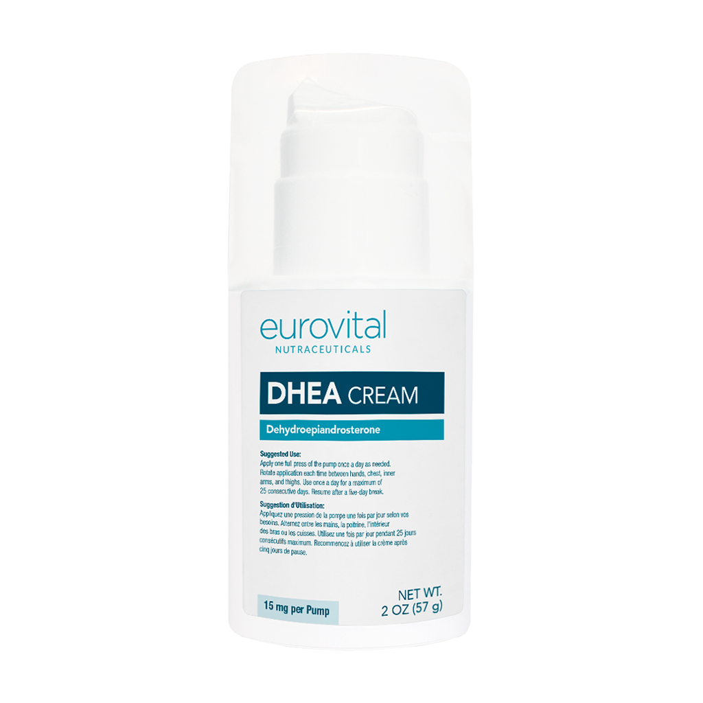 eurovital dhea cream 57g packshot front cover