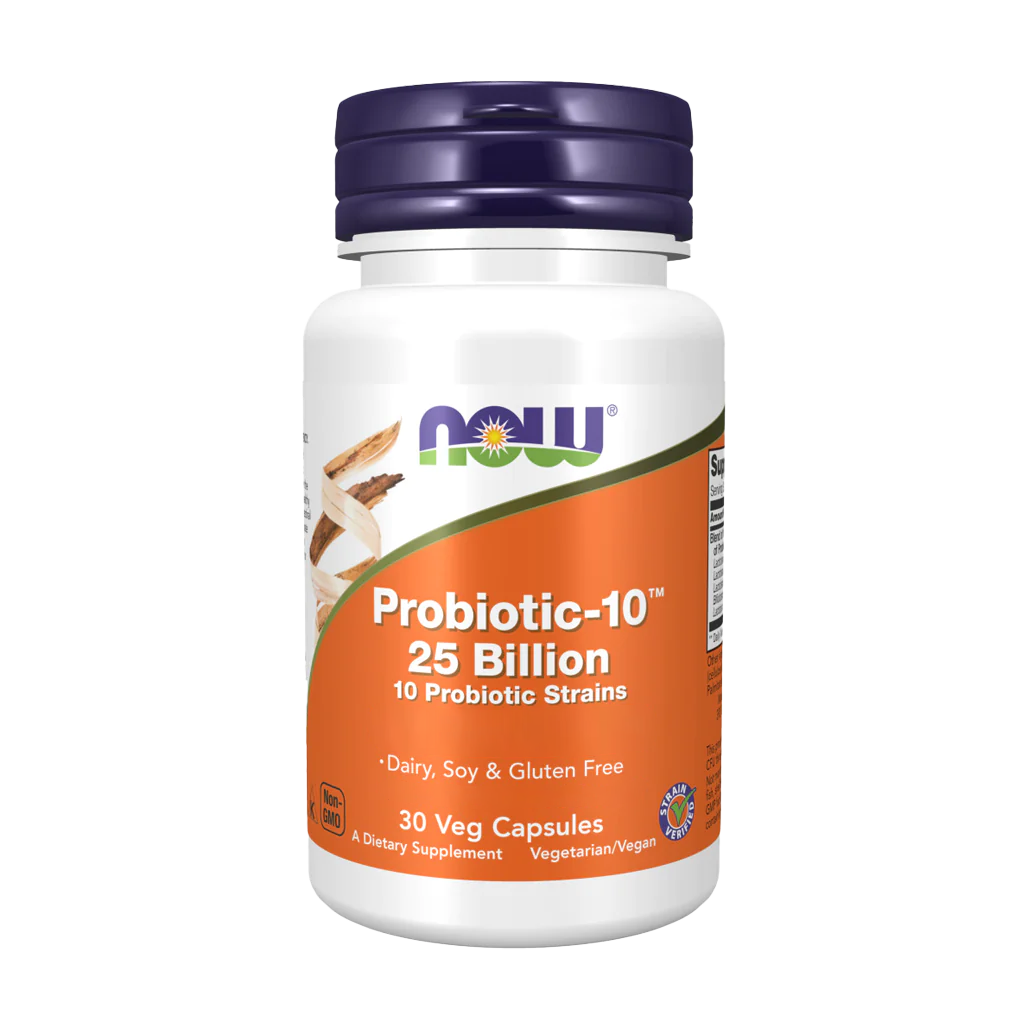 now foods probiotics 10 25 billion capsules 30 capsules front cover