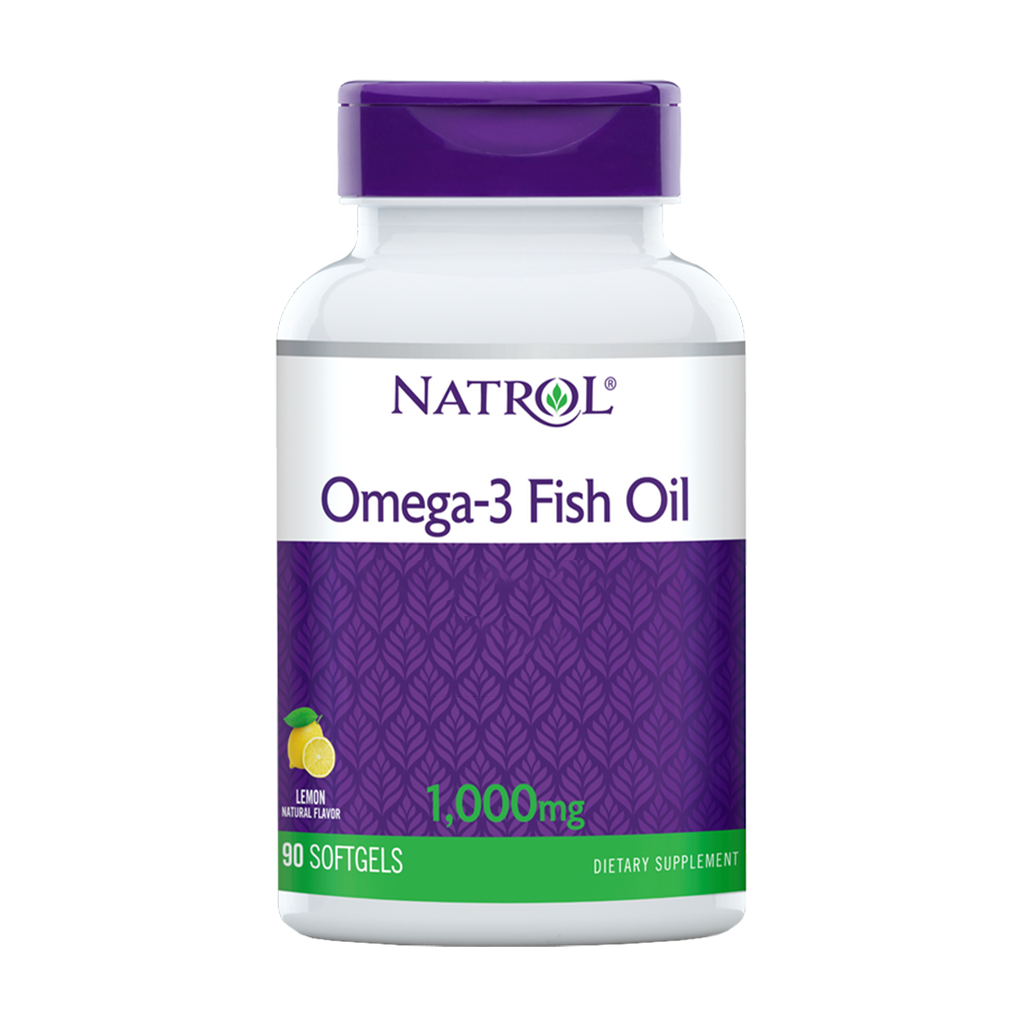 natrol omega 3 fiskolja citron 1000 mg softgels 1