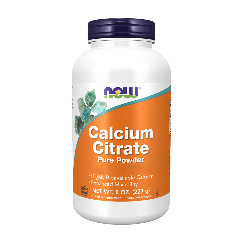 NOW Foods Pure Calcium Citrate Powder front