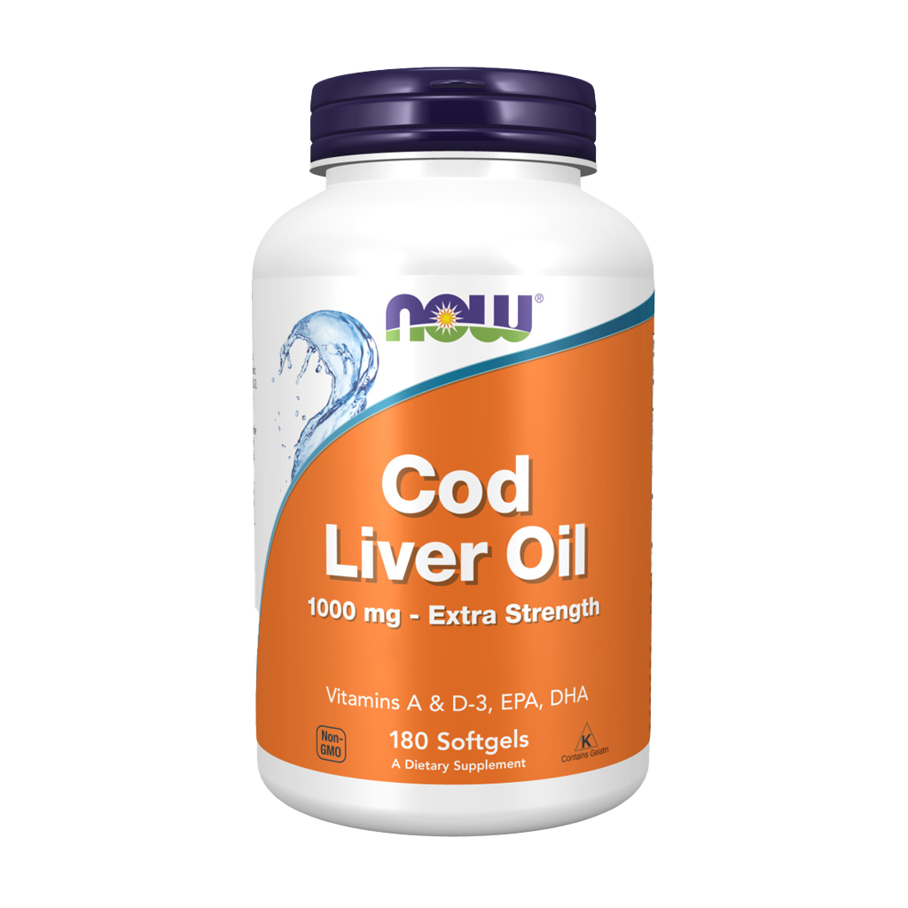 now foods cod liver oil extra strength 1000mg 180 softgels 1