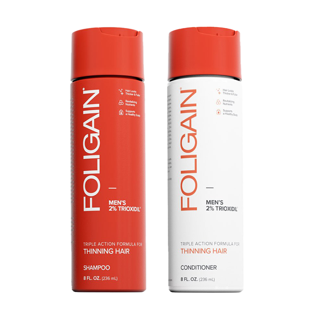 FOLIGAIN Anti-Hair Loss Shampoo & Conditioner for Men (2x 236 ml.) front