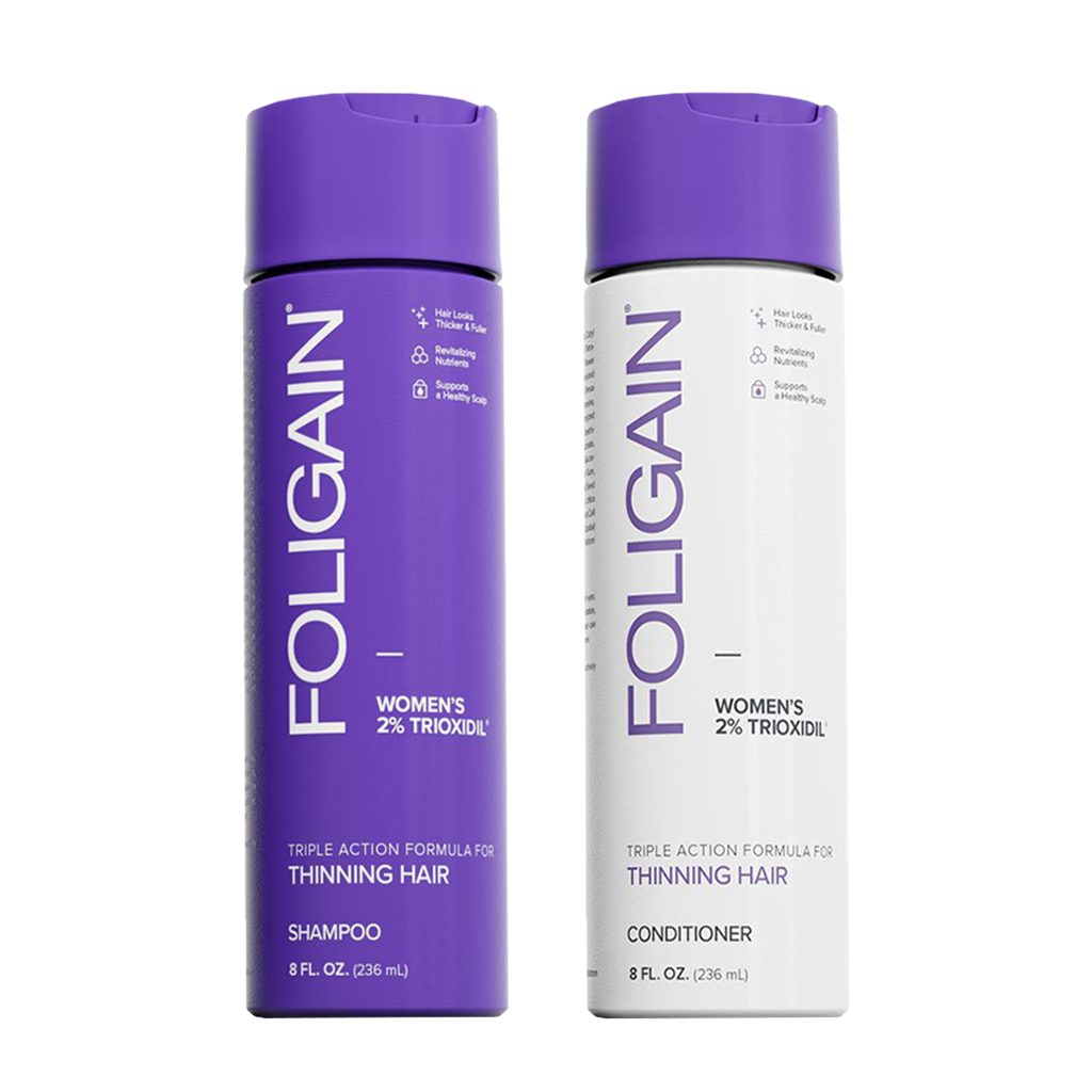 FOLIGAIN Anti-Hair Loss Shampoo & Conditioner for Women (2x 236 ml.) front