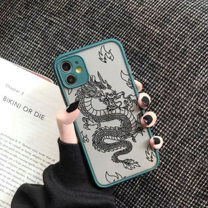 Open image in slideshow, Dragon Animal Pattern Phone Case For iPhone 12 11 Pro XS MAX X 7 XR
