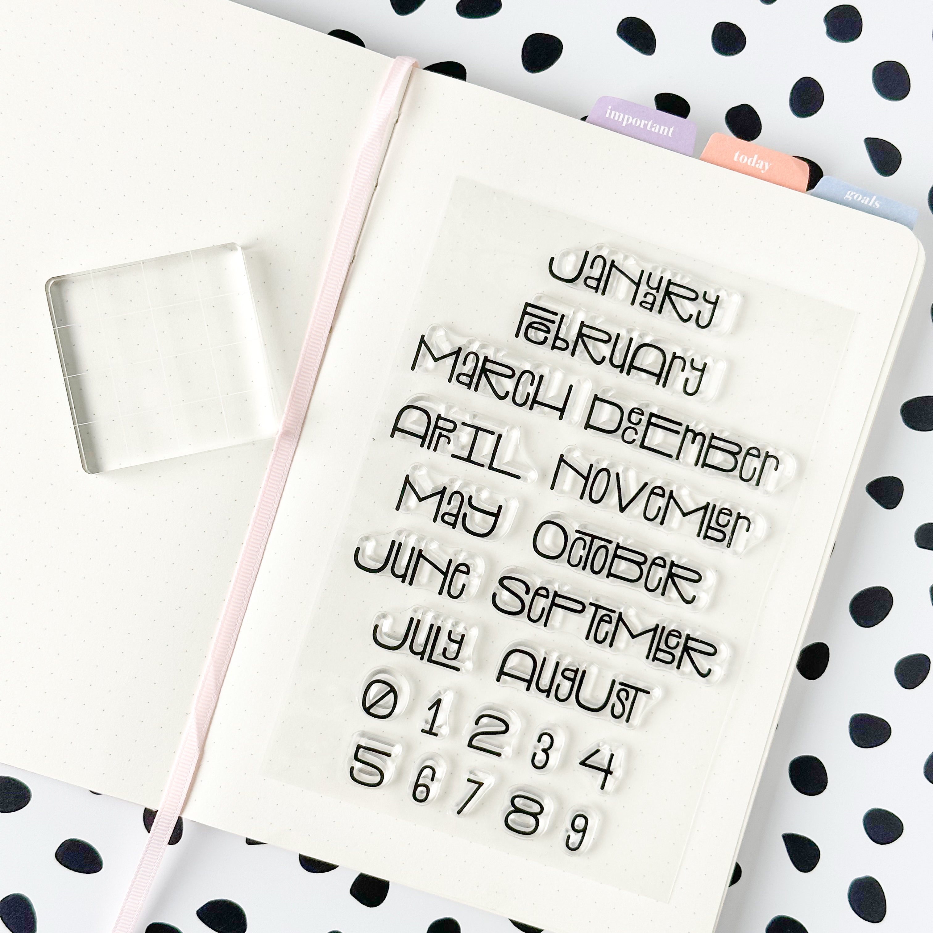 Mood Tracker Stamp | Self Care Journal Stamp | Bullet Journal Stamps |  Planner Stamps | Self Care Notebook | Rubber Stamps Creatiate | BJ — Modern