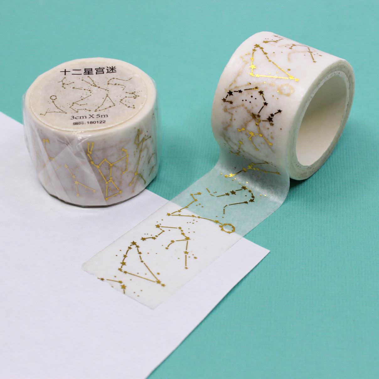 Celestial Circles Gold Foil Washi Tape – Alum and Ink
