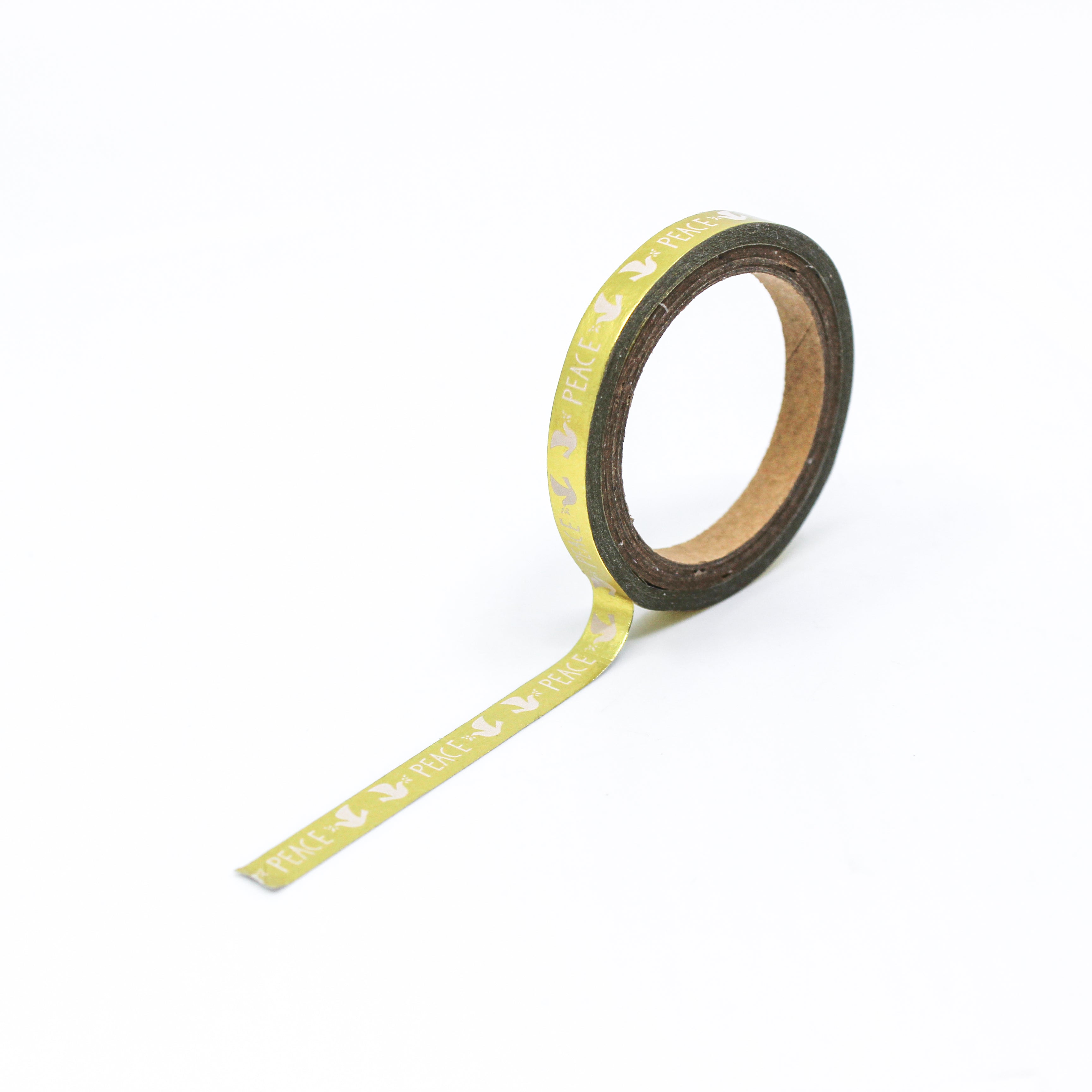 Gold Foil Pine Needle Washi Tape