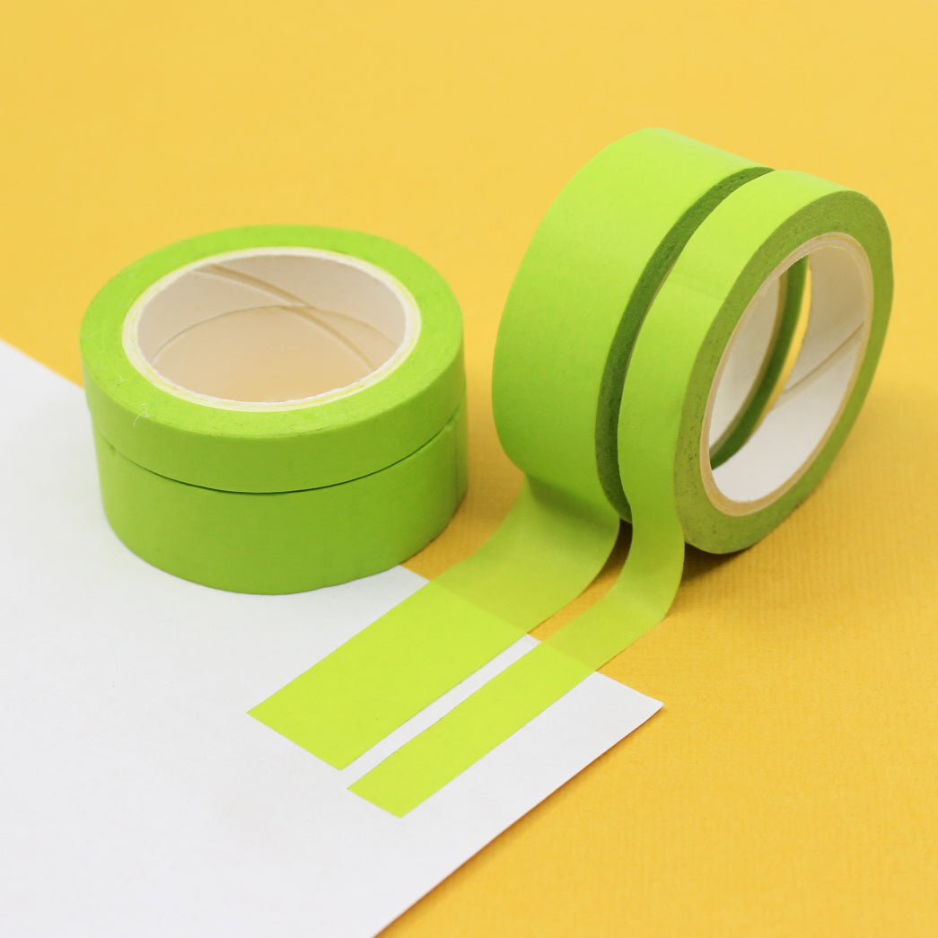 Digital Washi Tape - Green and Yellow – kjunstudio