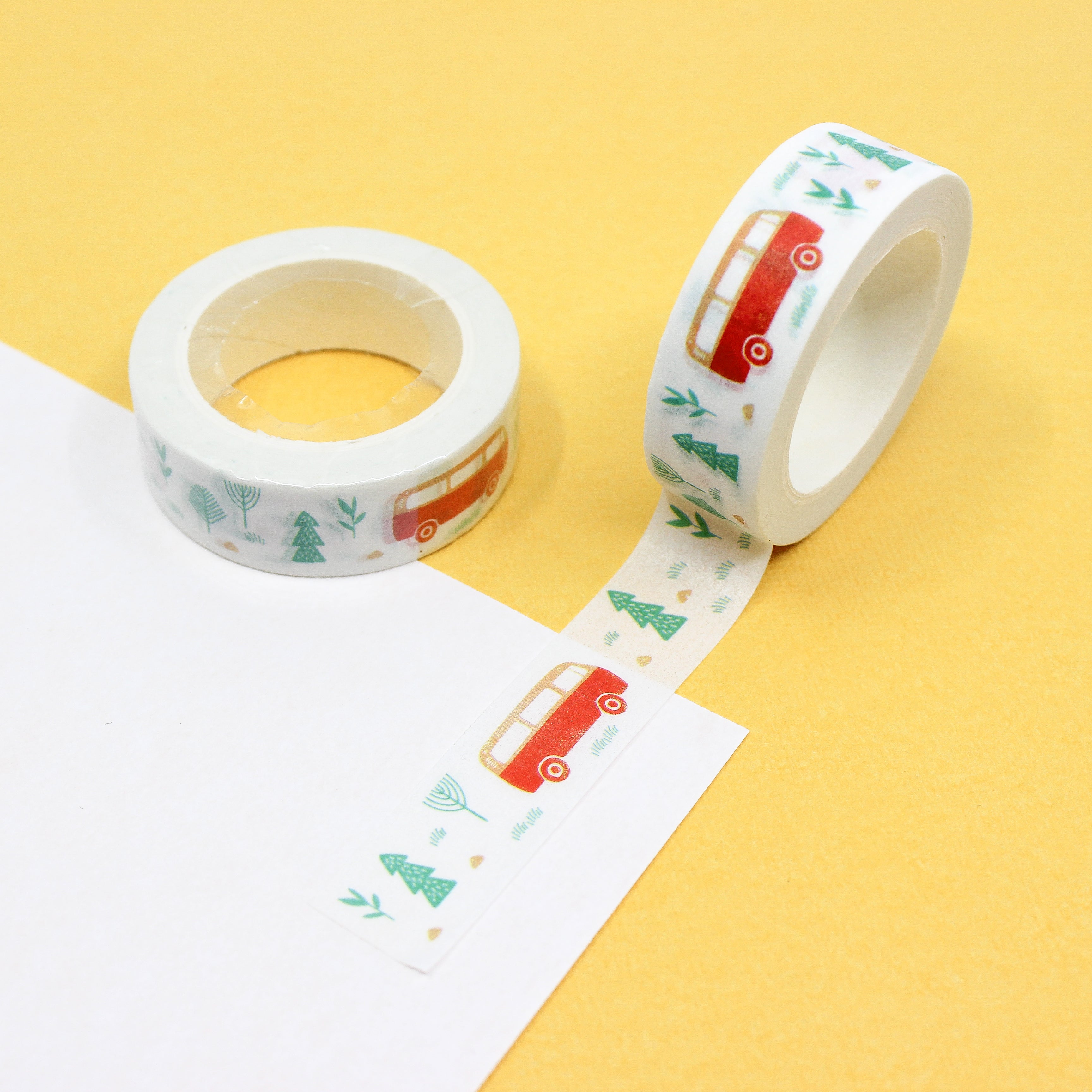 Road, Train Track, & Motorcycle Washi, Craft Tapes