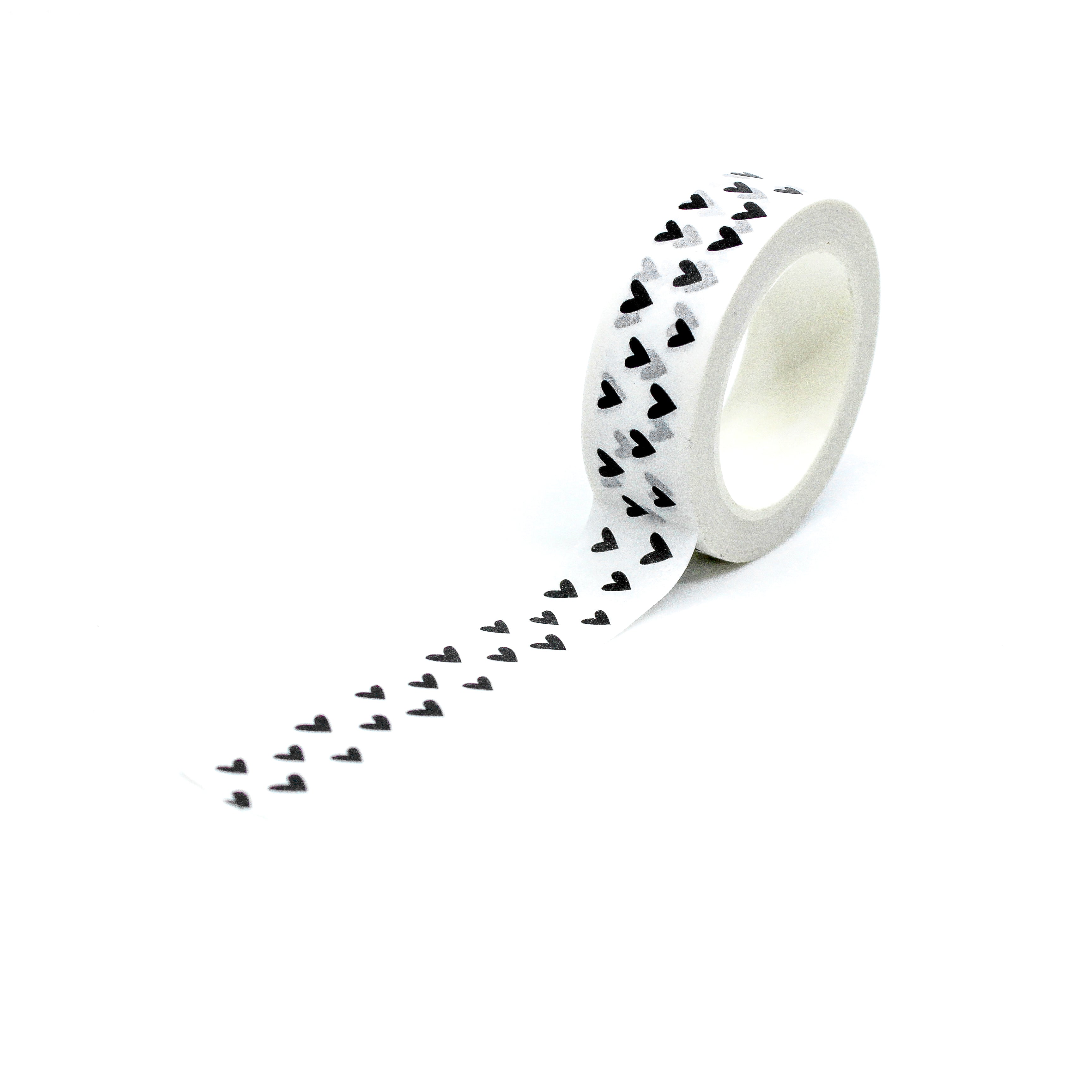 BLACK AND WHITE HEARTS - VALENTINES WASHI TAPE – ShopMellowworks