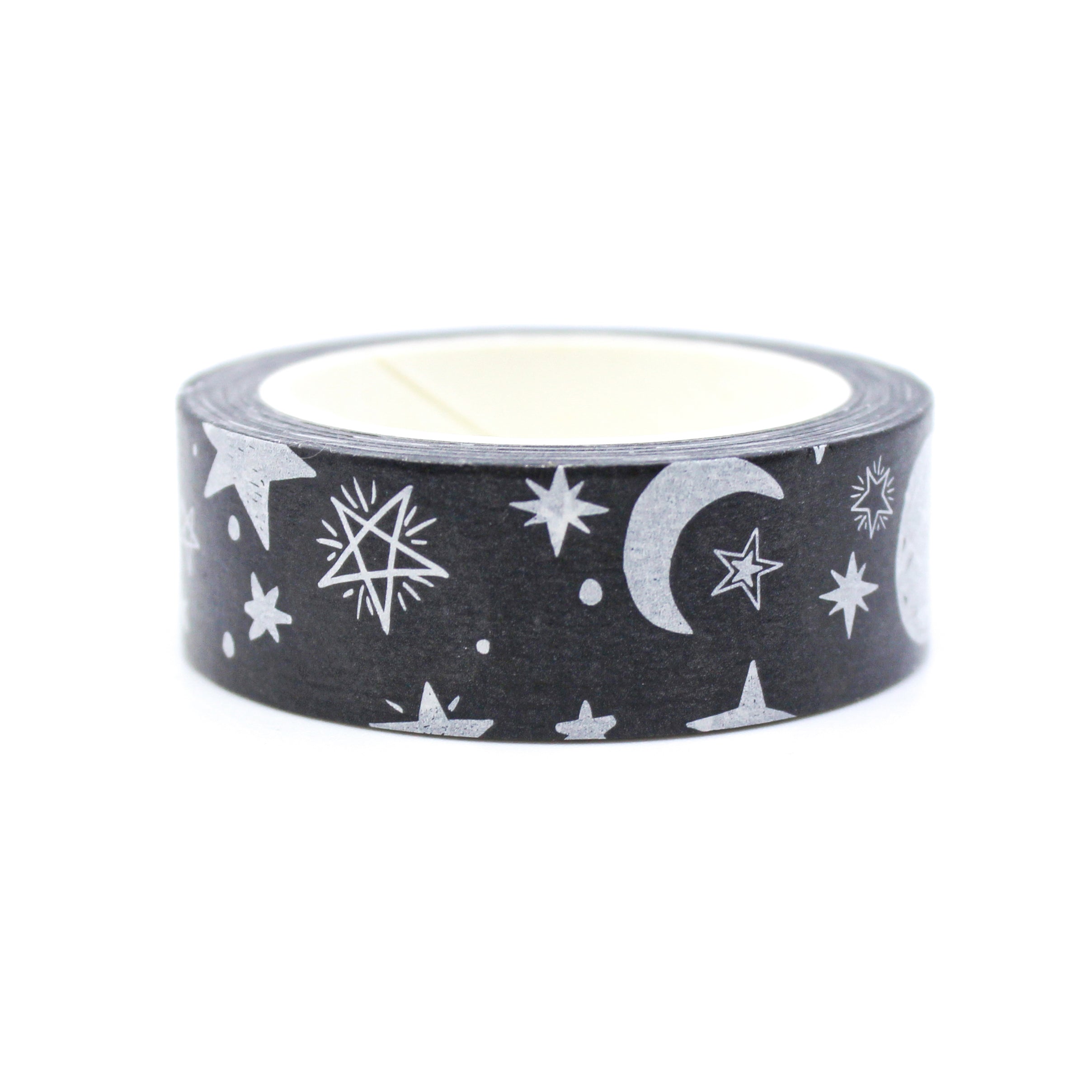 Black And Gold Stars Washi Tape - InexPens