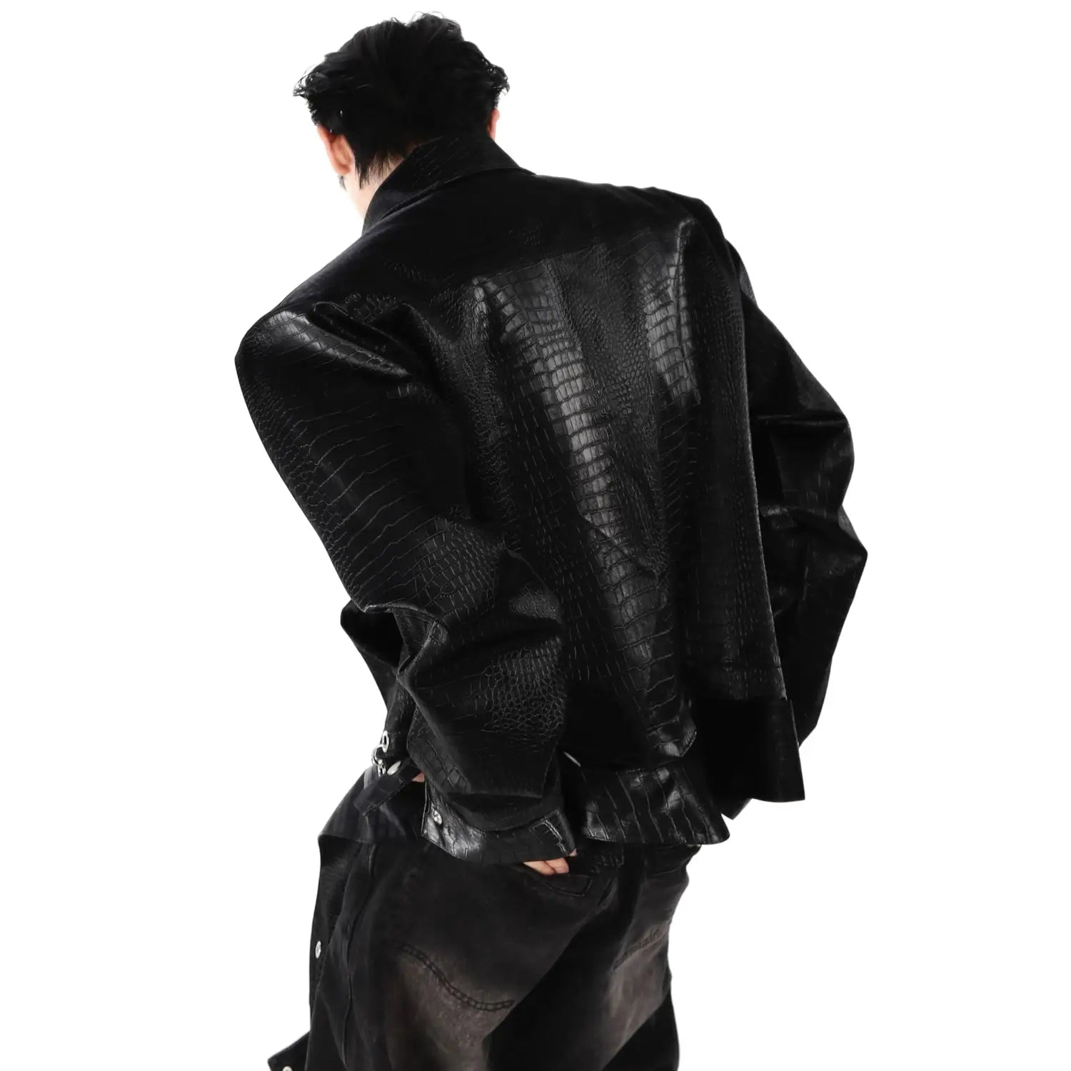Opium Knitted Leather Jacket