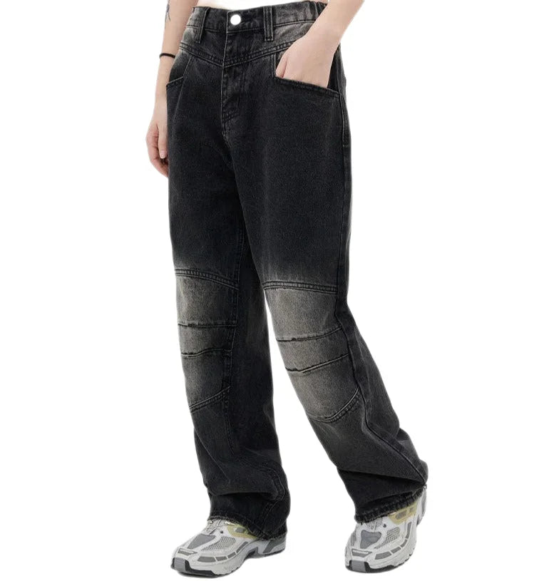 Streetwear Unisex Mid Waist Jeans