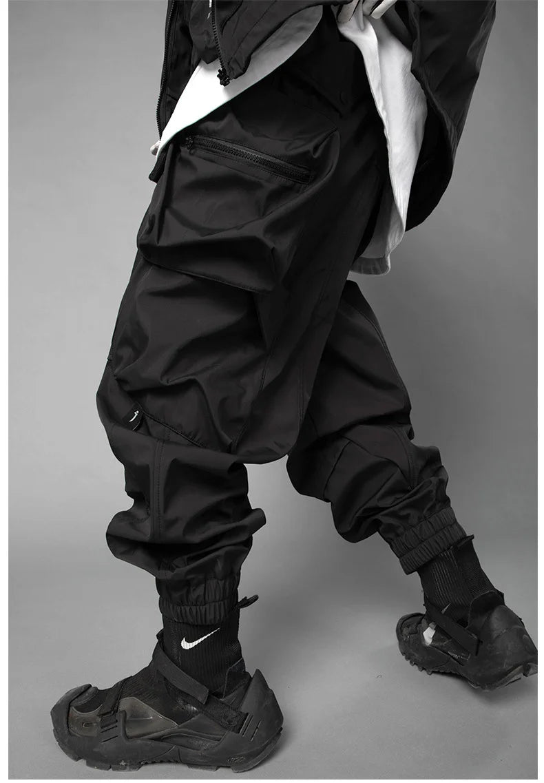 Buy Men's Matte Black Techwear Urban Cargo Joggers Online at desertcartINDIA