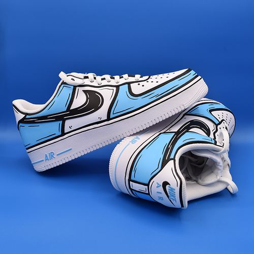 Custom Colored Air Force 1 Drip Swooshes – Shoe Fury