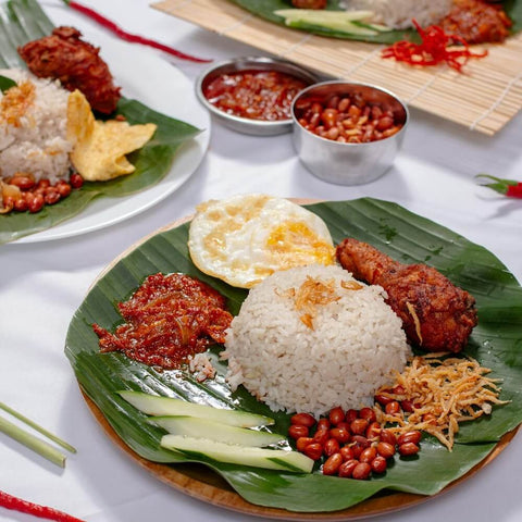 Malaysian Nasi Lemak with Fried Egg and Sambal. Photo by Suhairy Tri Yadhi.